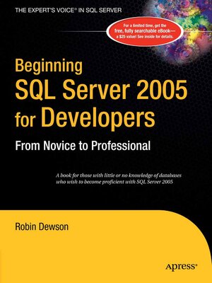 cover image of Beginning SQL Server 2005 for Developers
